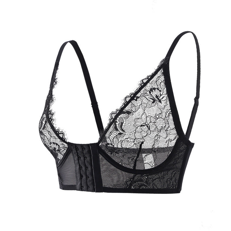 Women's Lace Front-Closure Push-Up Bra