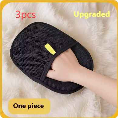 Pet Hair Remover Mitt Pet Hair Remover Gloves Deshedding Brush Glove For Dog Cat Rabbit With Long Short Curly Hair