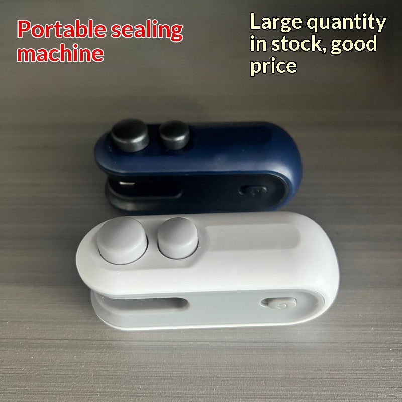 Mini 2 In 1 Sealer Heat Sealer Bag Opening Machine For Snacks Home USB Sealer Vacuum Sealer Snacks Plastic Bag Heat Sealer