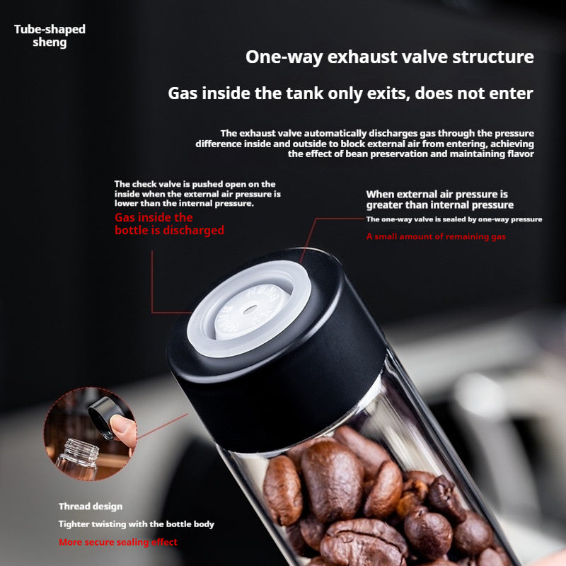 Coffee Bean Portioning Bottle Display Rack