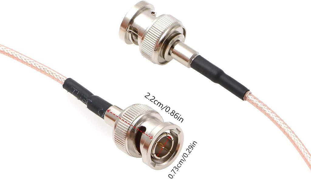 Alvin's Cables 3G SDI Cable BNC to BNC Cable Thin Flexible for Sony FS5| FS7| FX6, for Canon C300, Blackmagic URSA Camera, Atomos Ninja| Shogun Monitor, Right Angle 60CM| 2ft