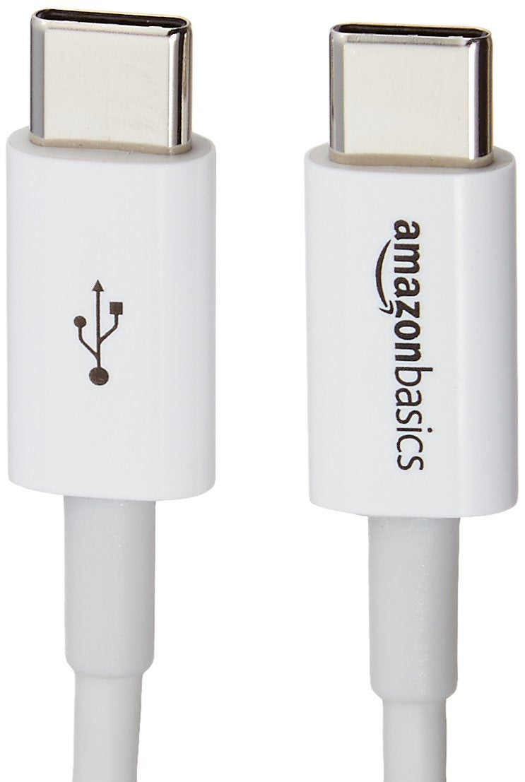 Amazon Basics USB-C to USB-C Fast Charger Cable, 480Mbps Speed, USB-IF Certified, for Fast Charging Apple iPhone 16/15, iPad, MacBook, Samsung Galaxy, Tablets, Laptops, 6 Foot, White