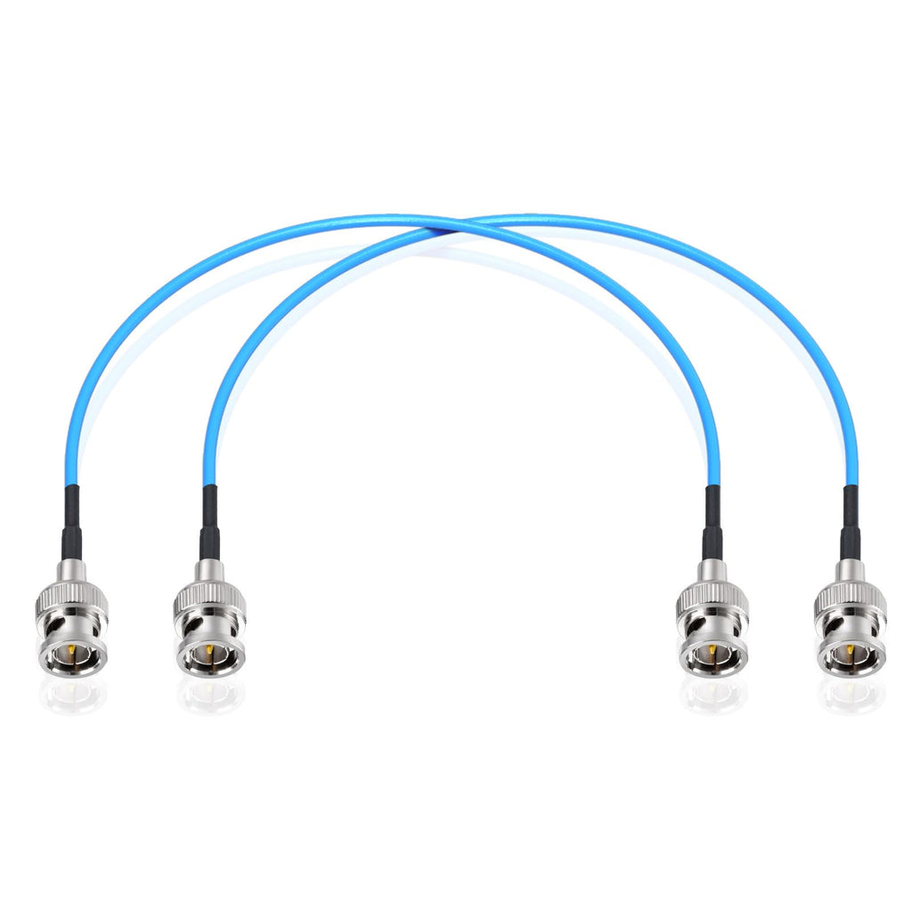 Superbat 2ft BNC Male to Male HD HDSDI 3G 4K 6K Video Cable for Splitter Converter Monitor Switcher, Supports HD-SDI/3G-SDI Video (2-Pack)