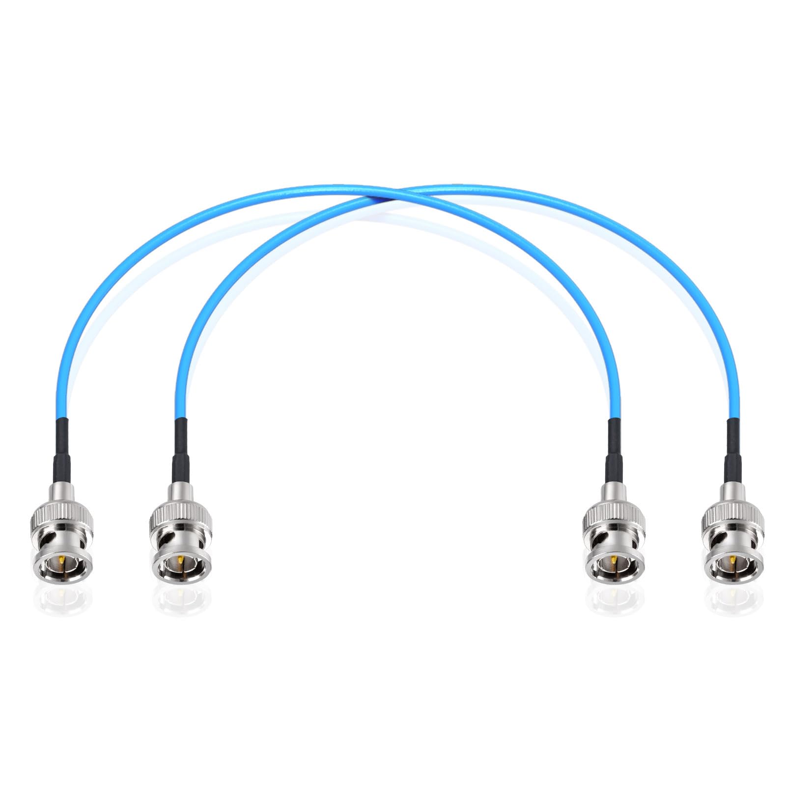 Superbat 2ft BNC Male to Male HD HDSDI 3G 4K 6K Video Cable for Splitter Converter Monitor Switcher, Supports HD-SDI/3G-SDI Video (2-Pack)