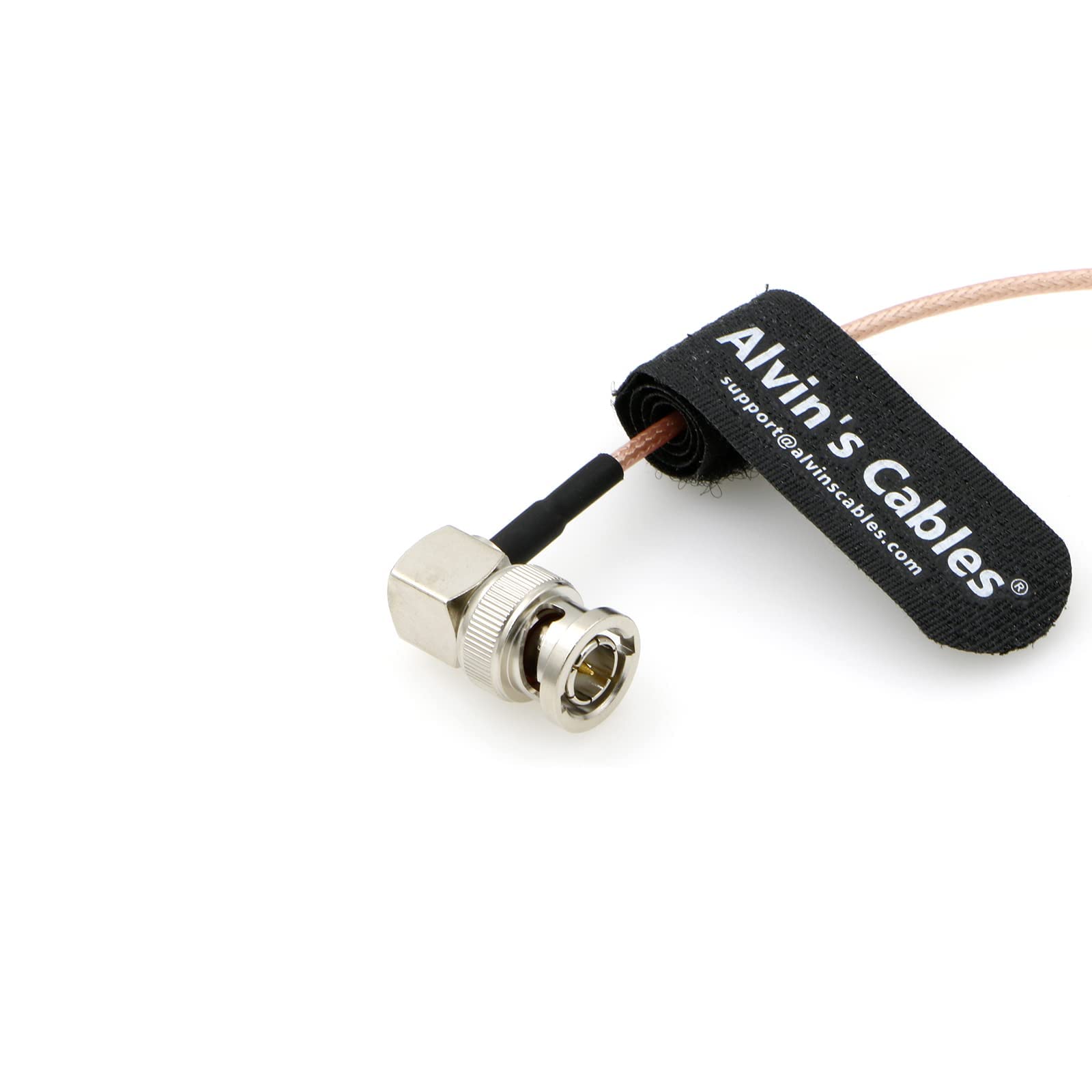 Alvin's Cables 3G SDI Cable BNC to BNC Cable Thin Flexible for Sony FS5| FS7| FX6, for Canon C300, Blackmagic URSA Camera, Atomos Ninja| Shogun Monitor, Right Angle 60CM| 2ft