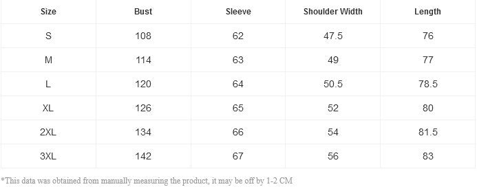 Size chart for men's linen short-sleeve shirt: bust, sleeve, shoulder, length