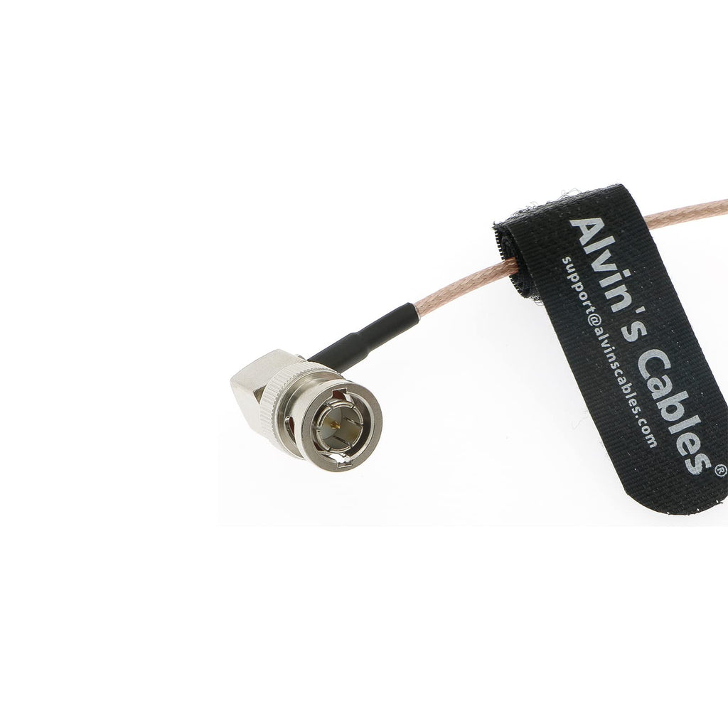 Alvin's Cables 3G SDI Cable BNC to BNC Cable Thin Flexible for Sony FS5| FS7| FX6, for Canon C300, Blackmagic URSA Camera, Atomos Ninja| Shogun Monitor, Right Angle 60CM| 2ft