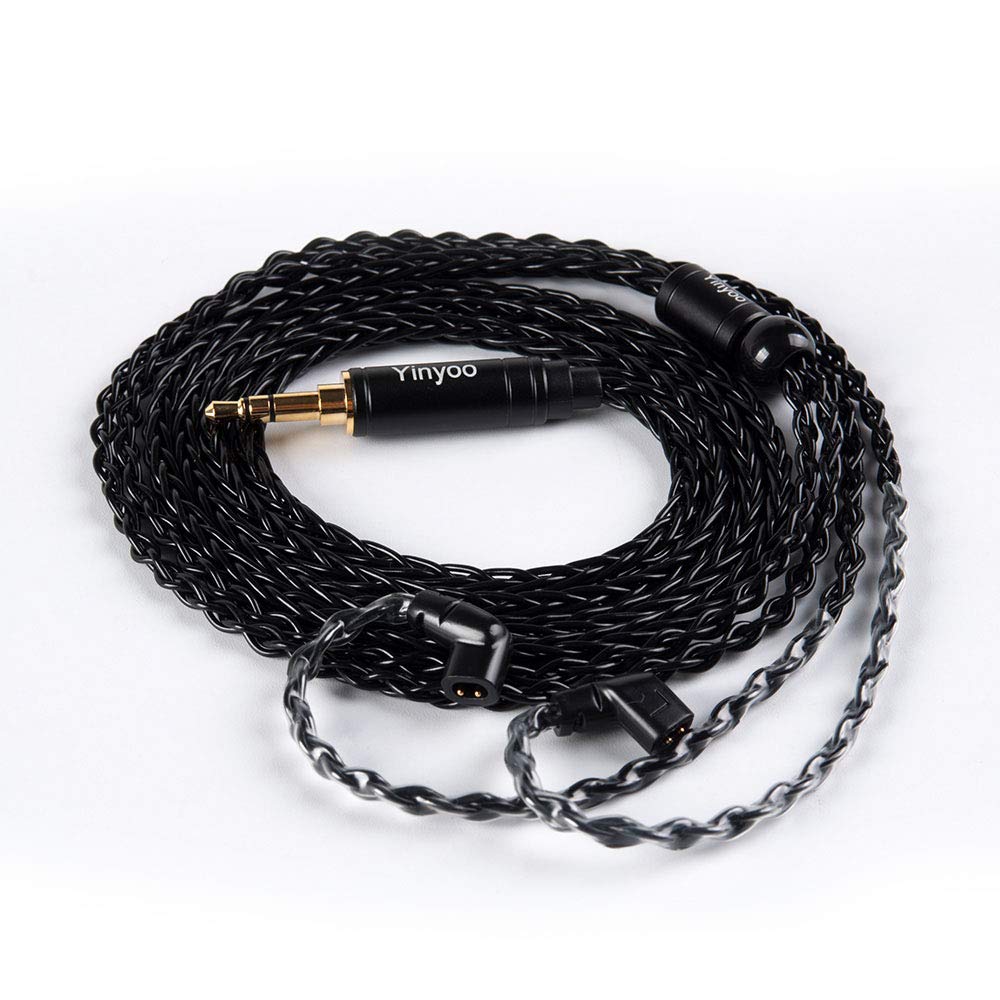 KBEAR ST16 Plus Long IEMs Earphone Cable with QDC-Type Pin for KZ ZSN/ZSN PRO /EDX PRO/ZS10 PRO/ZSN PRO X/ZS12 PRO X/ZSX/ZAS/ZVX/AS16/ZAR/DQS/ASX/D-Fi/Castor/PR2/PR3/ZEX CCA CRA/C12/C10PRO (QDC 3.5MM)