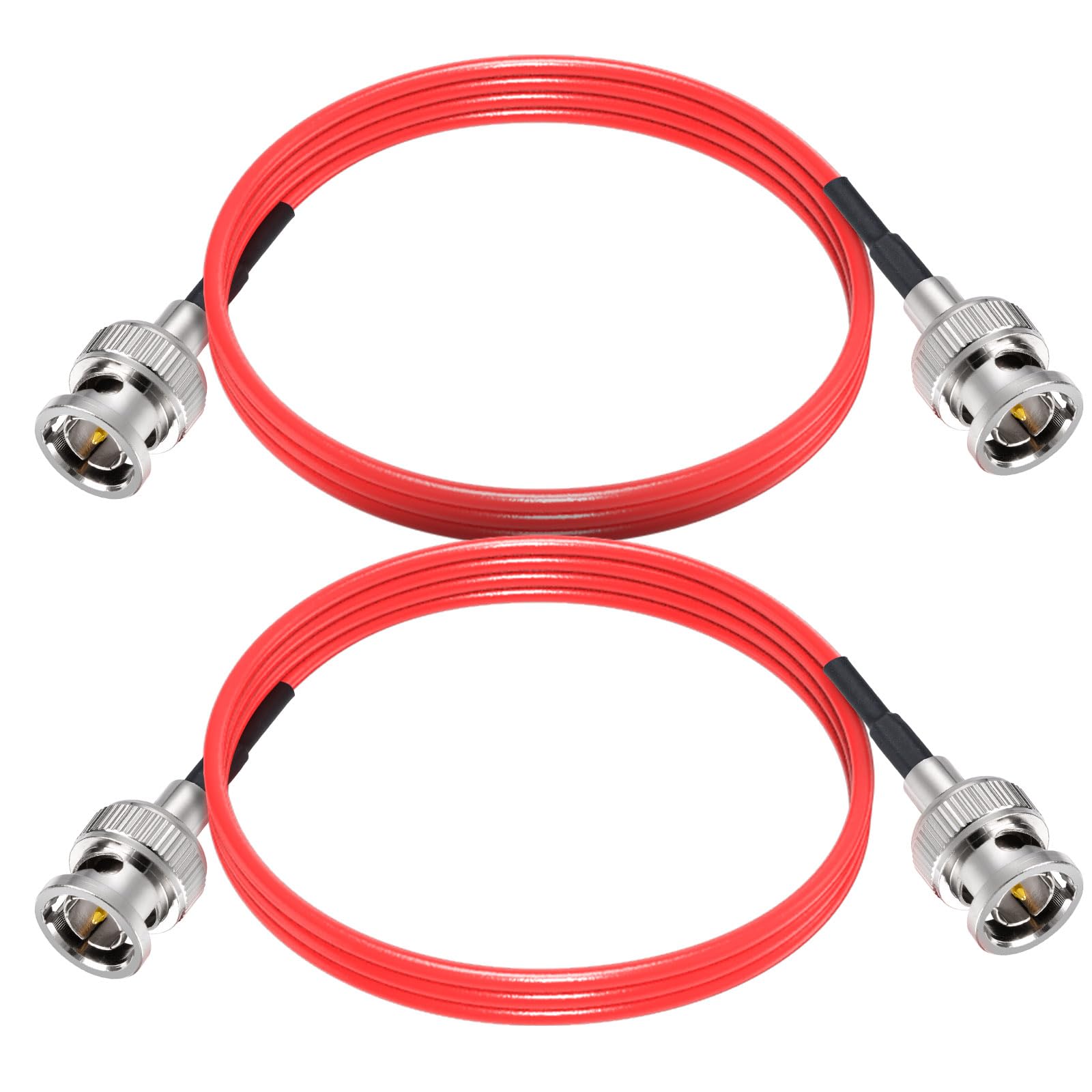 Superbat 2ft BNC Male to Male HD HDSDI 3G 4K 6K Video Cable for Splitter Converter Monitor Switcher, Supports HD-SDI/3G-SDI Video (2-Pack)