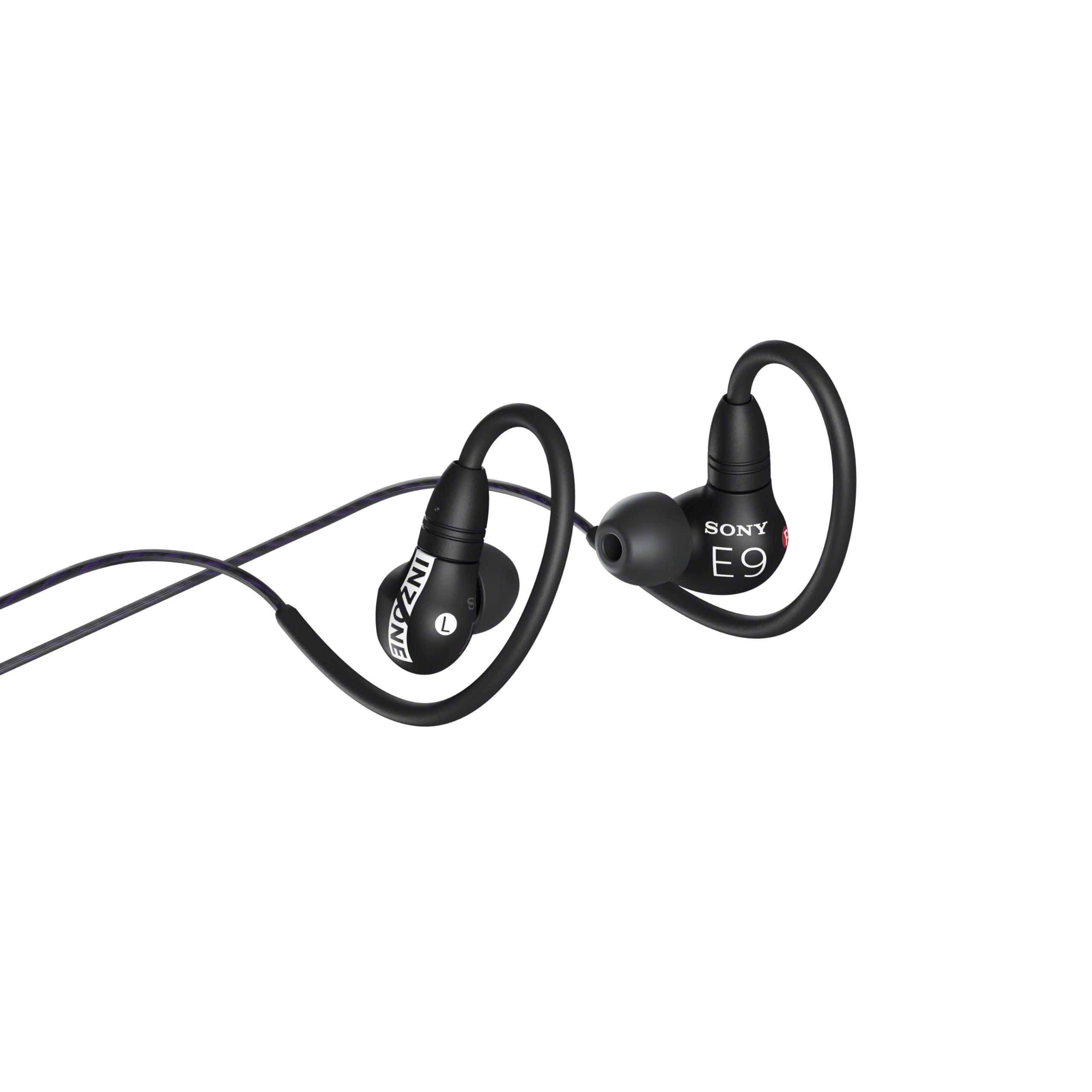 Sony INZONE E9 Wired in-Ear Monitor for Gaming, Tuned for FPS Games, Sound Isolating Earbuds, Comfortable Fit, Low Profile Design, 360 Spatial Sound, Case Included, Developed with Fnatic, Black