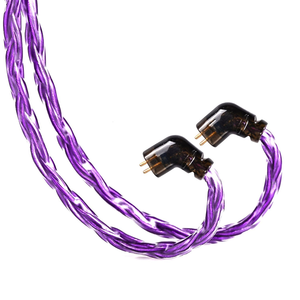 IEM Upgrade Cable, 16 Core Silver Plated Earphone Upgraded Cords, QDC-C Pin 1.5m in Ear Monitor Cable for KZ ZS10 ZSN PRO AS16 CCA CRA C12(Recessed 2pin 3.5mm 4.9ft) Black