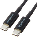 Amazon Basics USB-C to USB-C Fast Charger Cable, 480Mbps Speed, USB-IF Certified, for Fast Charging Apple iPhone 16/15, iPad, MacBook, Samsung Galaxy, Tablets, Laptops, 6 Foot, White