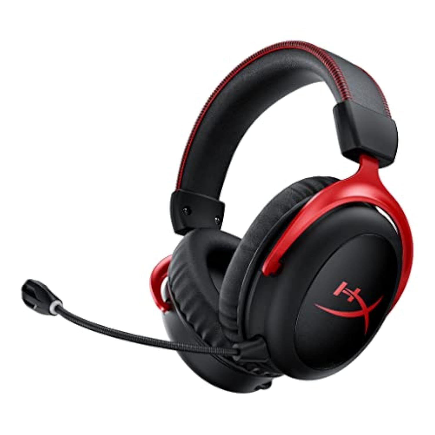 HyperX Cloud II Gaming Headset - 7.1 Surround Sound - Memory Foam Ear Pads - Durable Aluminum Frame - Multi Platform Headset - Works with PC, PS4, PS4 PRO, Xbox One, Xbox One S - Red (KHX-HSCP-RD)