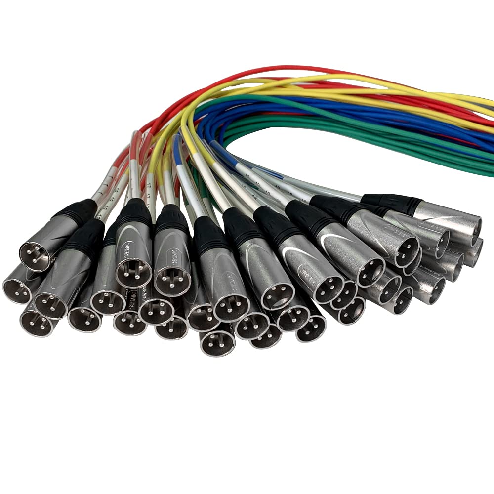 Seismic Audio - SARMSS-32x1010-32 Channel XLR TRS Combo Splitter Snake Cable - Two 10' XLR Trunks