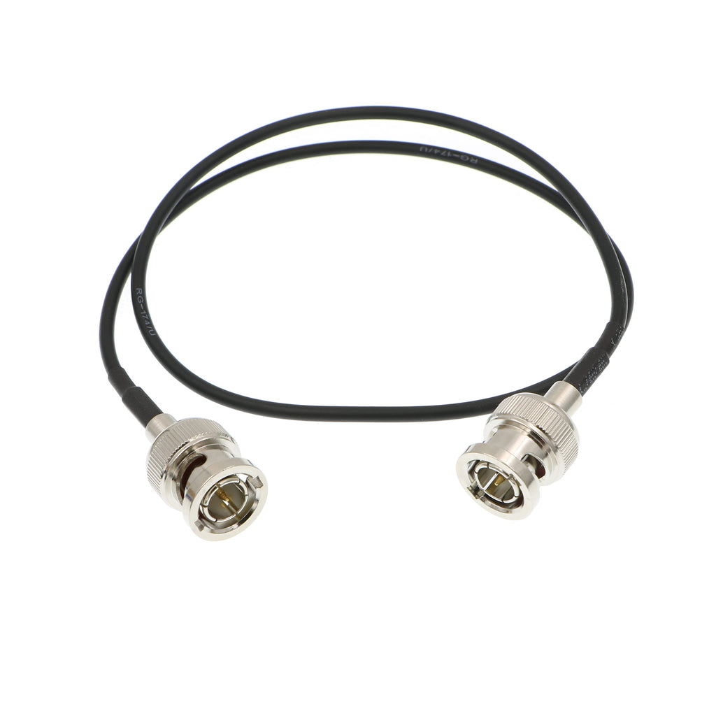 Alvin's Cables 3G SDI Cable BNC to BNC Cable Thin Flexible for Sony FS5| FS7| FX6, for Canon C300, Blackmagic URSA Camera, Atomos Ninja| Shogun Monitor, Right Angle 60CM| 2ft