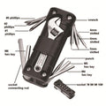 16-in-1 Portable Tool Set With Hex Screwdriver Bits