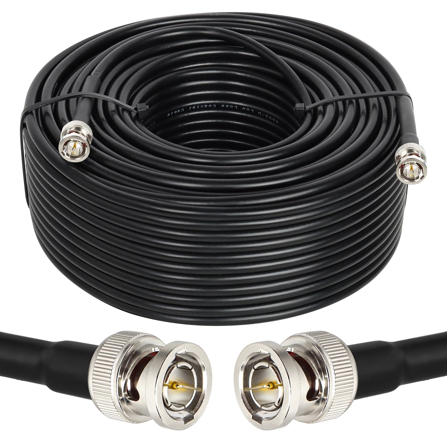 XRDS -RF 75FT SDI Cable, BNC Male Digital Video Cable 75 Ohm RG59 BNC Cables Supports HD-SDI/3G/6G-SDI/4K/8K