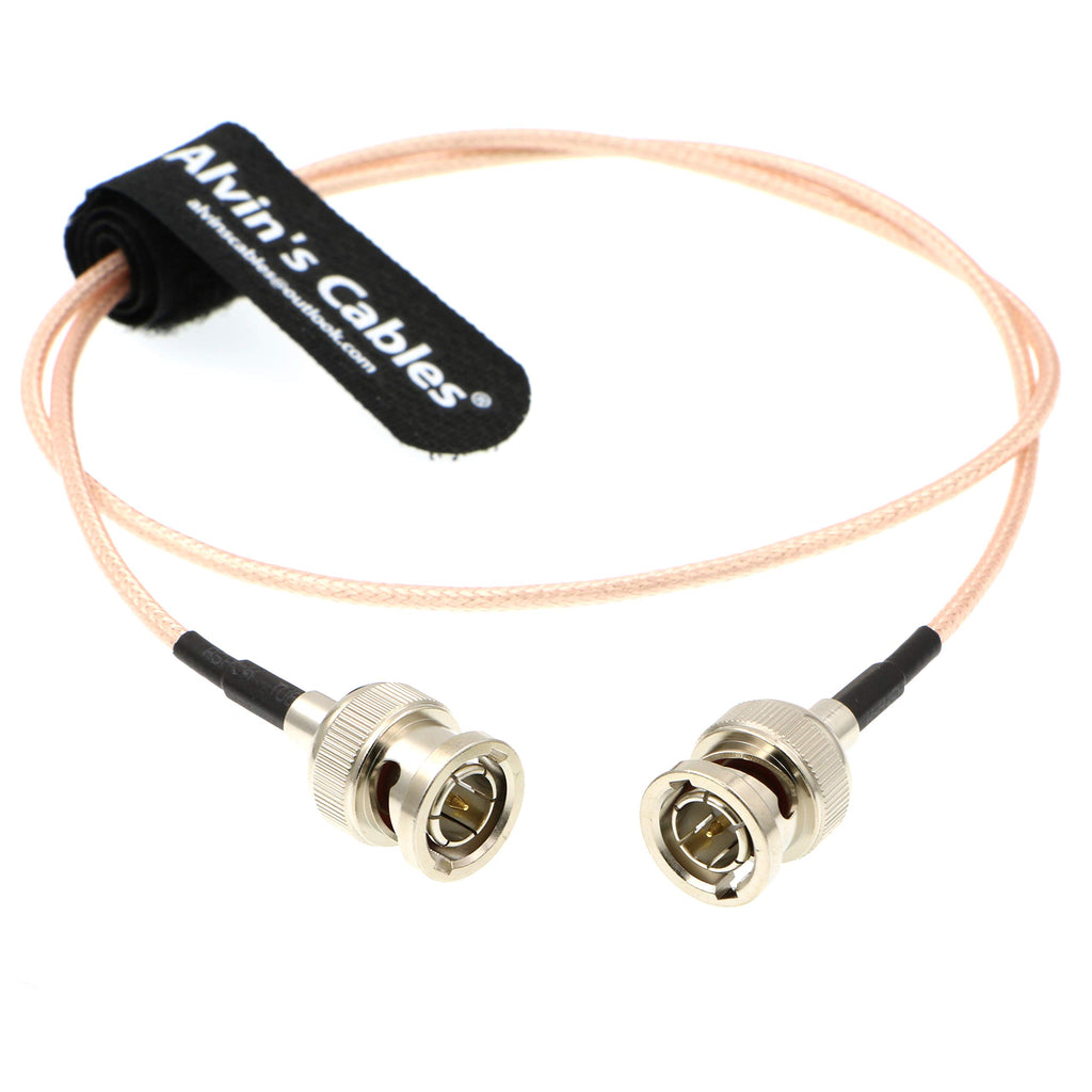 Alvin's Cables 3G SDI Cable BNC to BNC Cable Thin Flexible for Sony FS5| FS7| FX6, for Canon C300, Blackmagic URSA Camera, Atomos Ninja| Shogun Monitor, Right Angle 60CM| 2ft