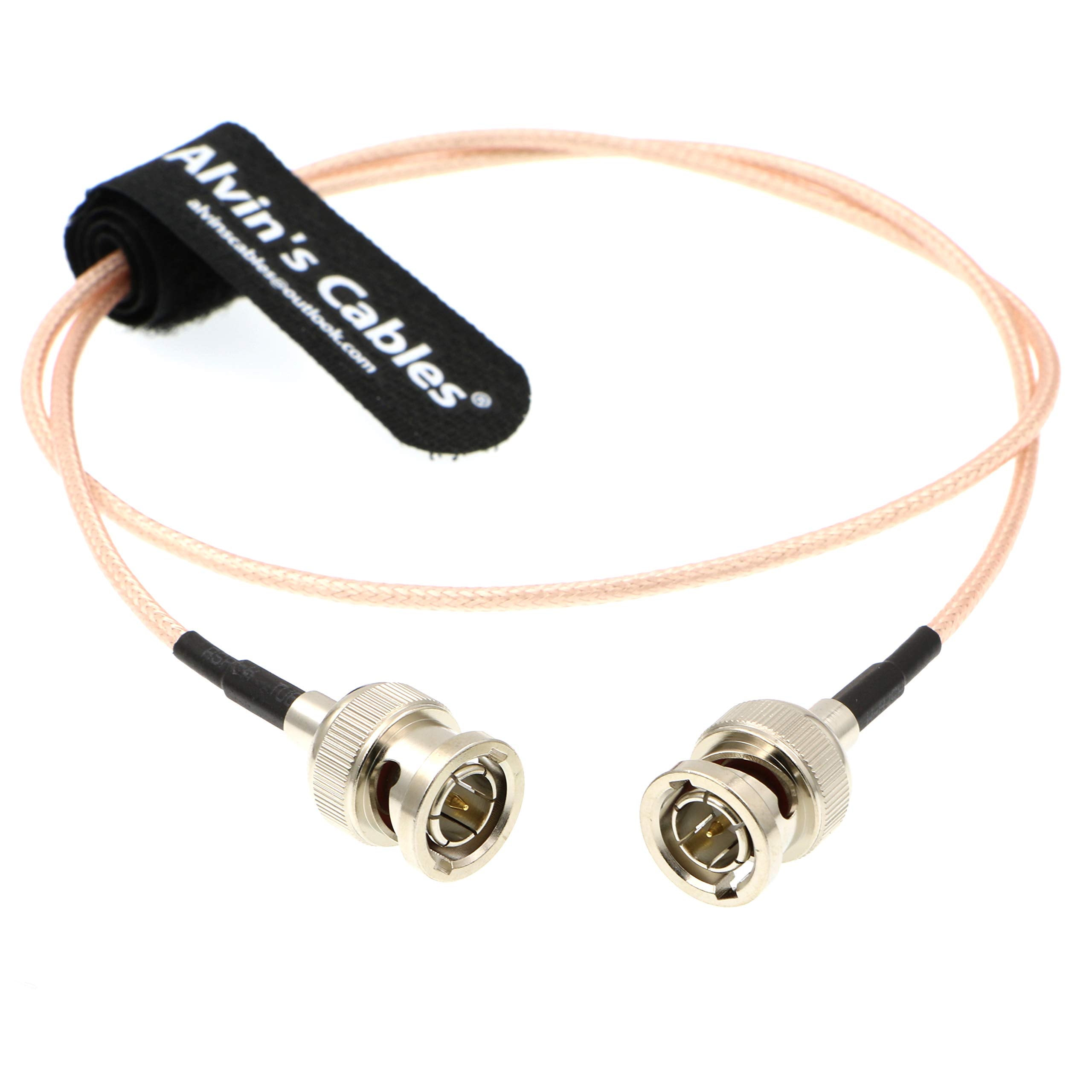 Alvin's Cables 3G SDI Cable BNC to BNC Cable Thin Flexible for Sony FS5| FS7| FX6, for Canon C300, Blackmagic URSA Camera, Atomos Ninja| Shogun Monitor, Right Angle 60CM| 2ft