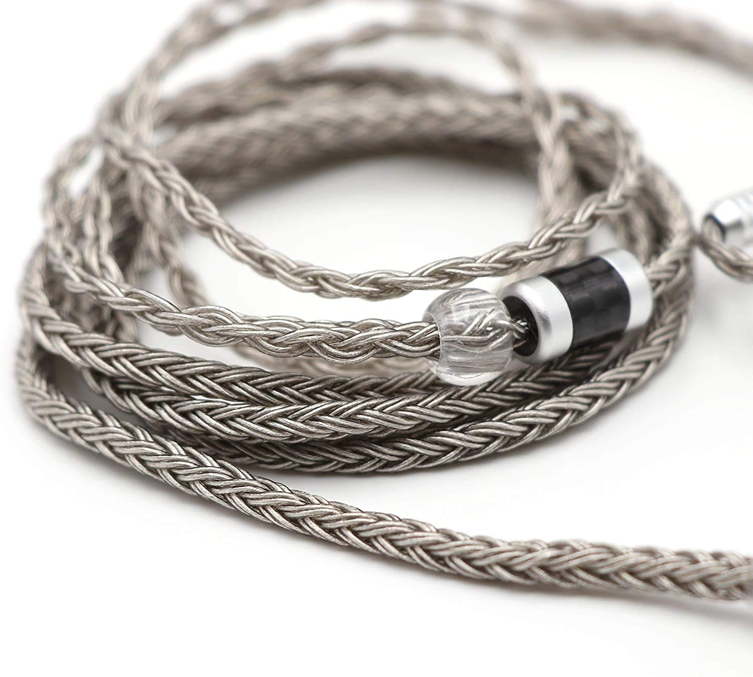 Linsoul Tripowin Zonie IEM Cable, 16 Core Silver Plated Earphone Upgraded Cords, 1.25m SPC in Ear Monitor Cable for 7hz Zero:2 Orchestra Lite Cadenza Hype4 Supermix4(2pin 0.78mm, 3.5mm)(Violet)