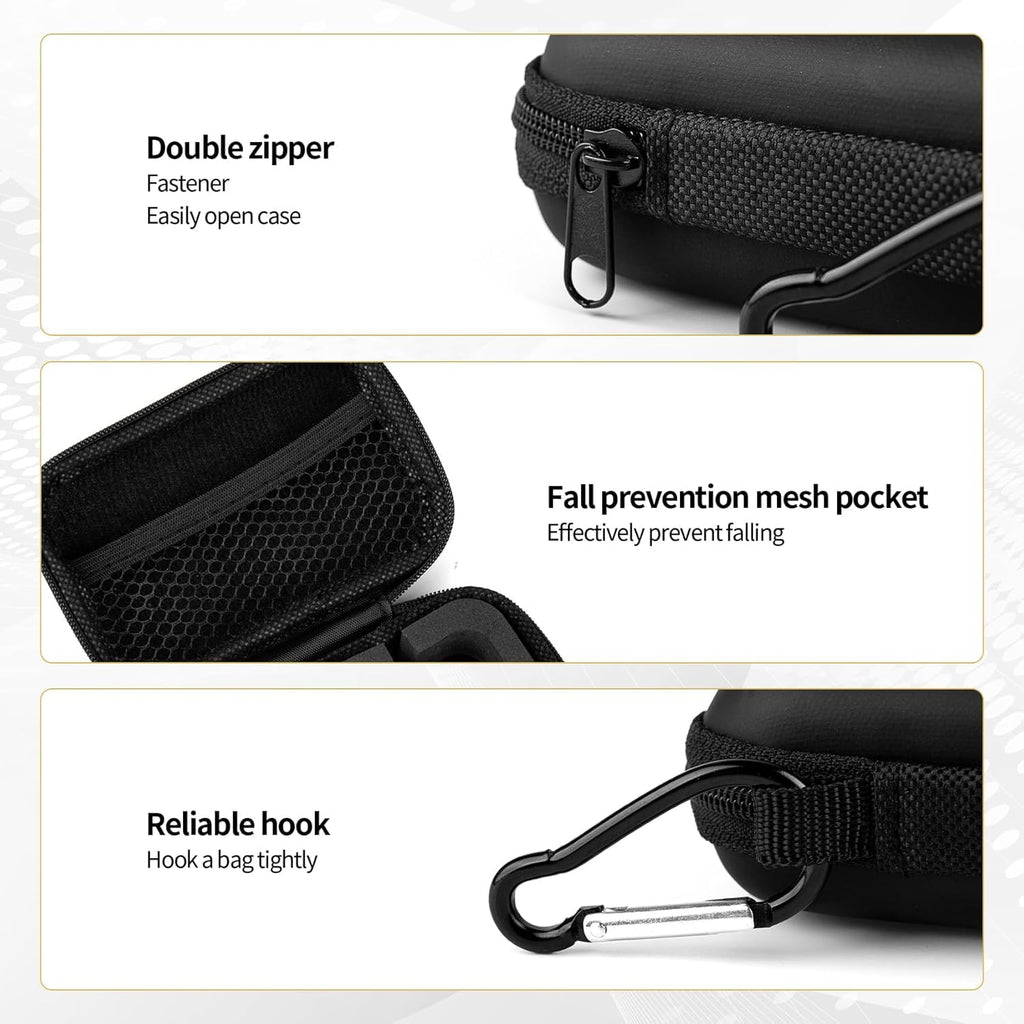Estuche IEM KZ ZS10 Pro para monitor intrauricular, estuche para auriculares CCZ ZC02 con mosquetón, bolsa de almacenamiento de viaje EVA para CCA CRA, Shure SE215, Moondrop Chu, CCZ Melody, KBEAR KS1