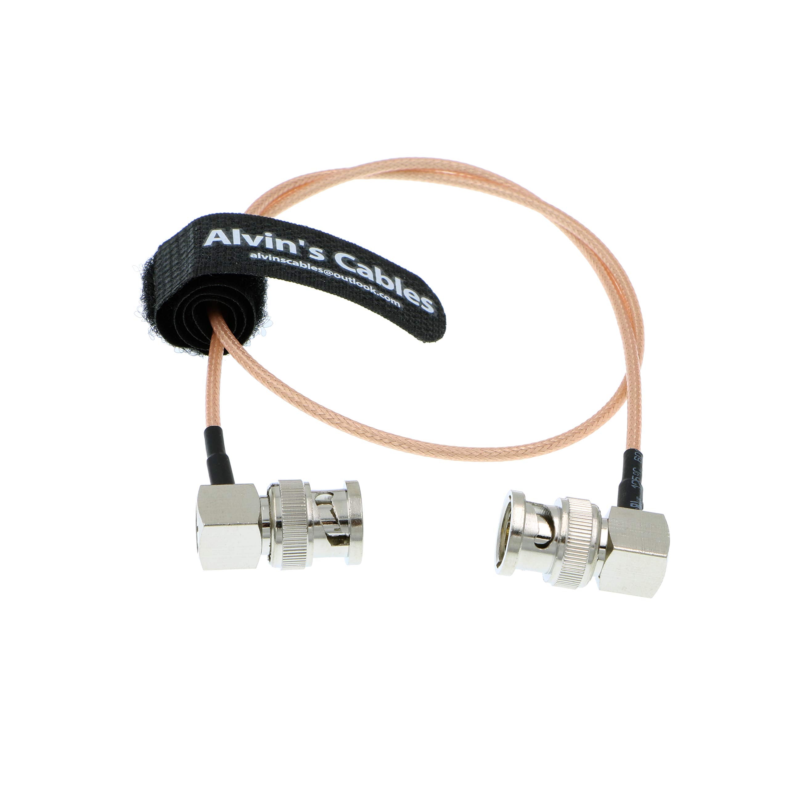 Alvin's Cables 3G SDI Cable BNC to BNC Cable Thin Flexible for Sony FS5| FS7| FX6, for Canon C300, Blackmagic URSA Camera, Atomos Ninja| Shogun Monitor, Right Angle 60CM| 2ft