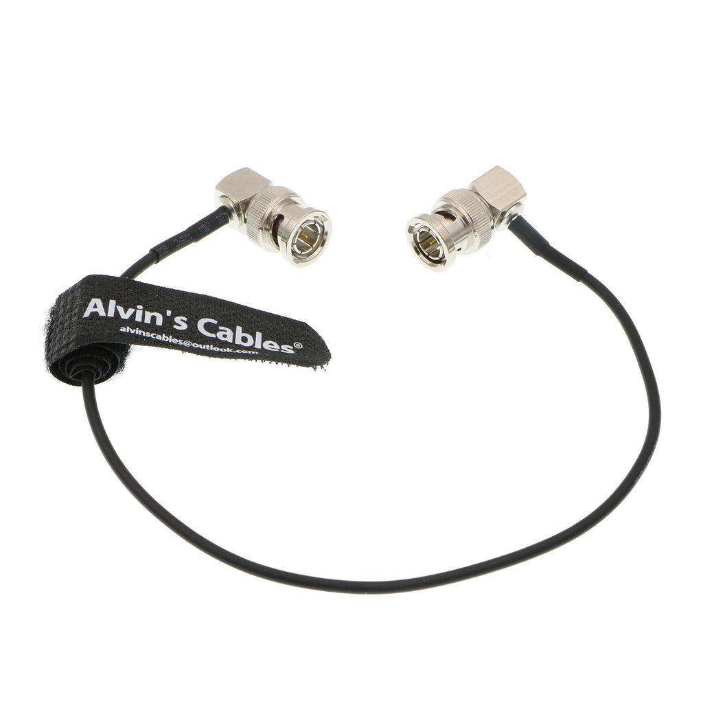 Alvin's Cables 3G SDI Cable BNC to BNC Cable Thin Flexible for Sony FS5| FS7| FX6, for Canon C300, Blackmagic URSA Camera, Atomos Ninja| Shogun Monitor, Right Angle 60CM| 2ft
