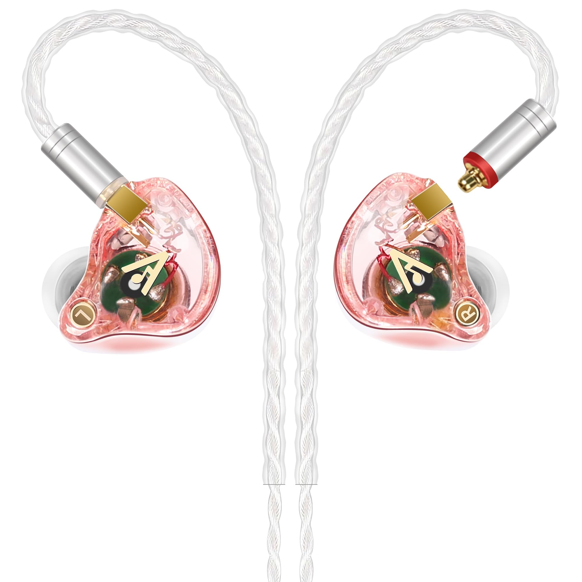 Vibes 202MC USB-C Wired Earbuds - USBC HiFi in Ear Headphones for iPhone 17/16/15 - Noise Isolating Ear Buds w/ Mic - Clear Sound, Deep Bass & Comfort-Fit Earphones - Silver Plated Cord, Carrying Case