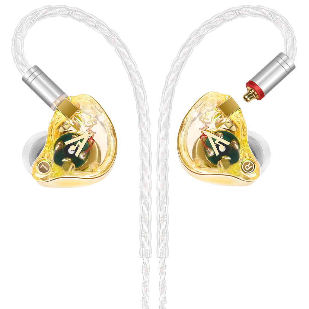 Vibes 202MC USB-C Wired Earbuds - USBC HiFi in Ear Headphones for iPhone 17/16/15 - Noise Isolating Ear Buds w/ Mic - Clear Sound, Deep Bass & Comfort-Fit Earphones - Silver Plated Cord, Carrying Case
