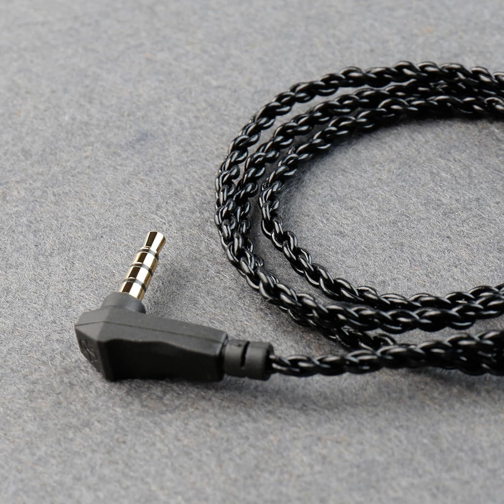 KZ CCA 2PIN IEM Earphone Cable, 4 Core High-Purity Copper Twisted IEMs Replacement Cable, Earbud Headphone Replacement Copper Extension Cable for KZ ZST ZSTX EDX ES4 AS10 CCA C10 C16 TRN V80 V90