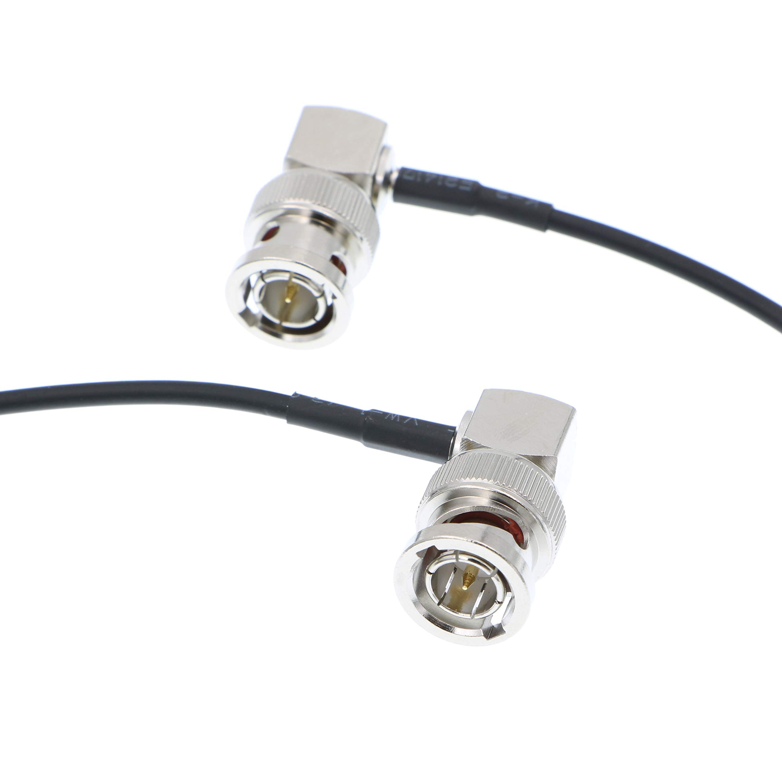 Alvin's Cables 3G SDI Cable BNC to BNC Cable Thin Flexible for Sony FS5| FS7| FX6, for Canon C300, Blackmagic URSA Camera, Atomos Ninja| Shogun Monitor, Right Angle 60CM| 2ft
