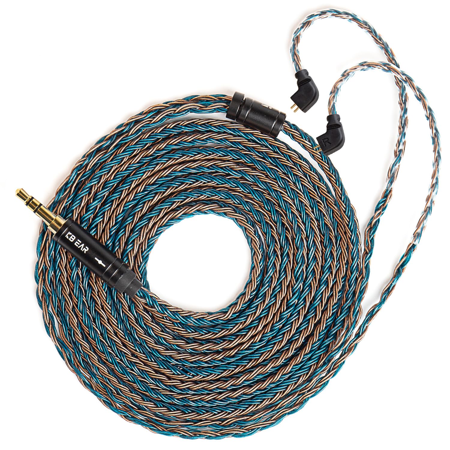KBEAR ST16 Plus Long IEMs Earphone Cable with QDC-Type Pin for KZ ZSN/ZSN PRO /EDX PRO/ZS10 PRO/ZSN PRO X/ZS12 PRO X/ZSX/ZAS/ZVX/AS16/ZAR/DQS/ASX/D-Fi/Castor/PR2/PR3/ZEX CCA CRA/C12/C10PRO (QDC 3.5MM)