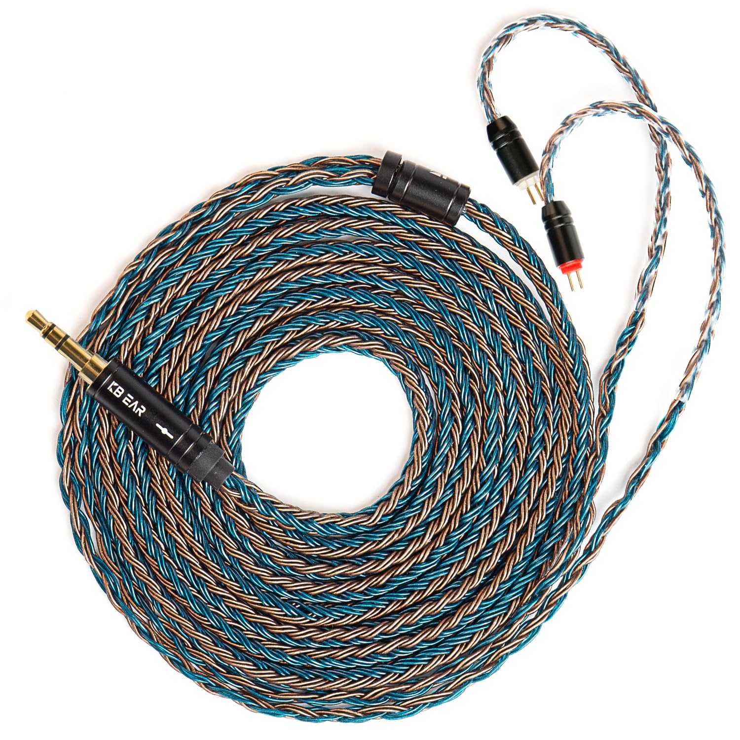 KBEAR ST16 Plus Long IEMs Earphone Cable with QDC-Type Pin for KZ ZSN/ZSN PRO /EDX PRO/ZS10 PRO/ZSN PRO X/ZS12 PRO X/ZSX/ZAS/ZVX/AS16/ZAR/DQS/ASX/D-Fi/Castor/PR2/PR3/ZEX CCA CRA/C12/C10PRO (QDC 3.5MM)
