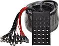Seismic Audio Altavoces de 16 canales de bajo perfil XLR Enviar placa de circuito Cable de serpiente, cable divisor XLR, 100 pies