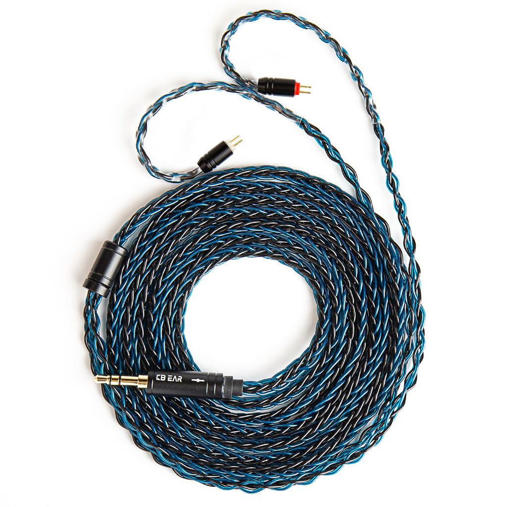 KBEAR ST16 Plus Long IEMs Earphone Cable with QDC-Type Pin for KZ ZSN/ZSN PRO /EDX PRO/ZS10 PRO/ZSN PRO X/ZS12 PRO X/ZSX/ZAS/ZVX/AS16/ZAR/DQS/ASX/D-Fi/Castor/PR2/PR3/ZEX CCA CRA/C12/C10PRO (QDC 3.5MM)
