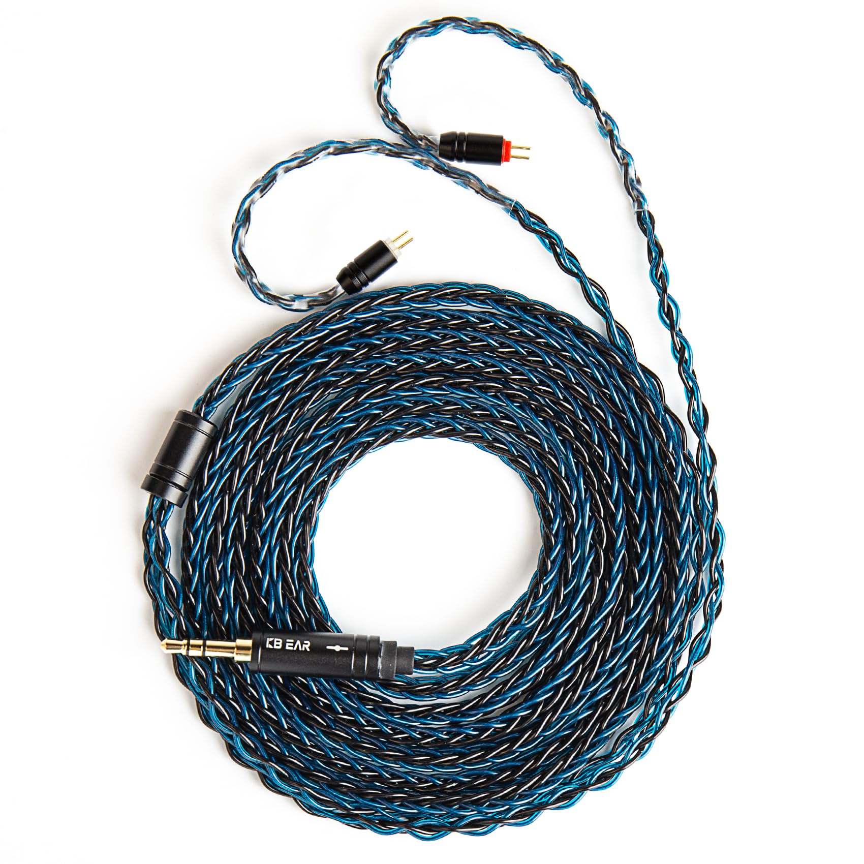 KBEAR ST16 Plus Long IEMs Earphone Cable with QDC-Type Pin for KZ ZSN/ZSN PRO /EDX PRO/ZS10 PRO/ZSN PRO X/ZS12 PRO X/ZSX/ZAS/ZVX/AS16/ZAR/DQS/ASX/D-Fi/Castor/PR2/PR3/ZEX CCA CRA/C12/C10PRO (QDC 3.5MM)