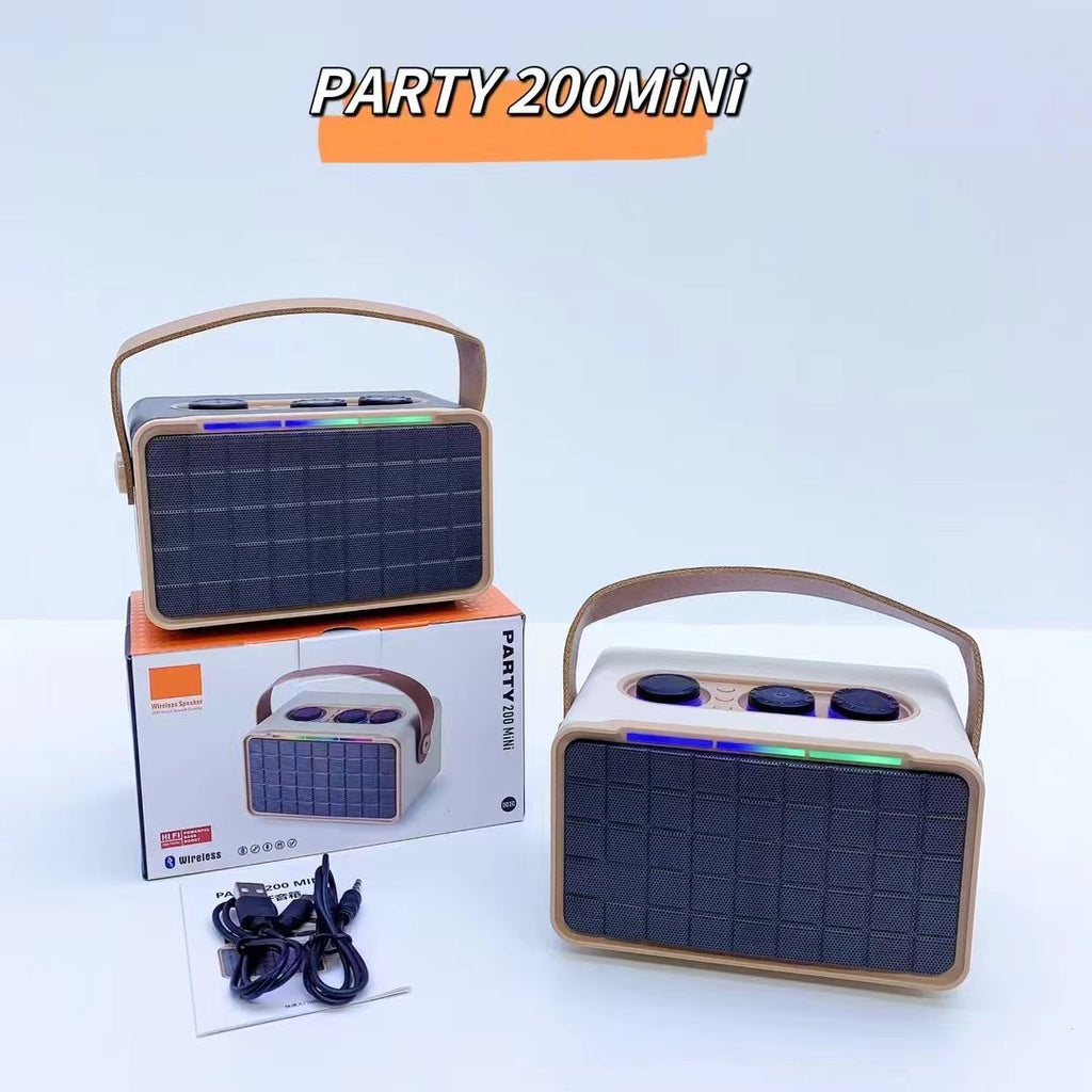 Outdoor Bluetooth Speaker RGB Dual Speaker Portable