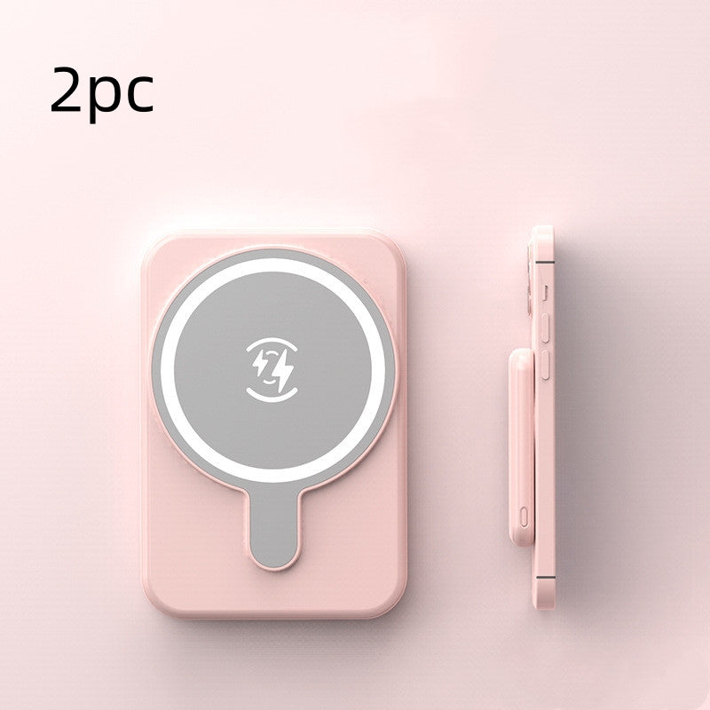 Mini Fast Charging Magnetic Wireless Power Bank 5000 MAh Portable