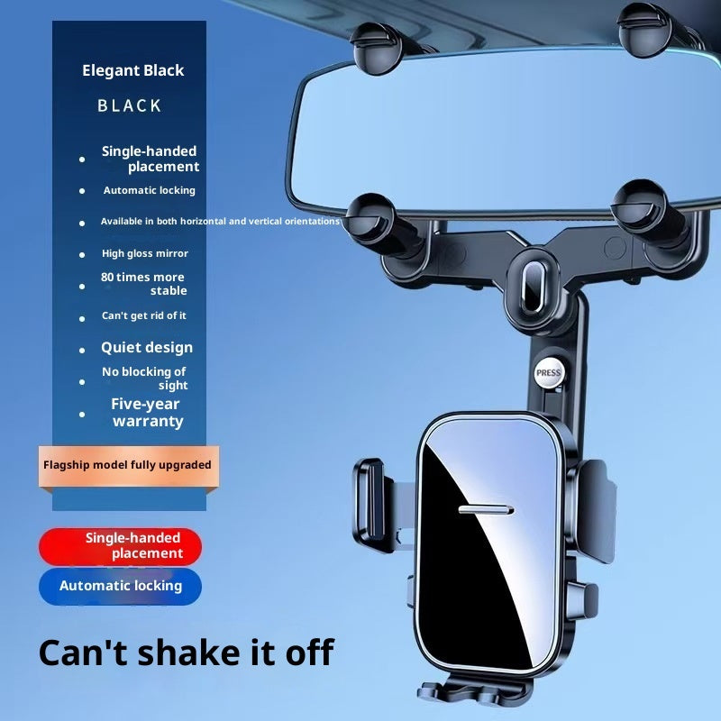 Rearview Mirror Clip-on Car Phone Holder