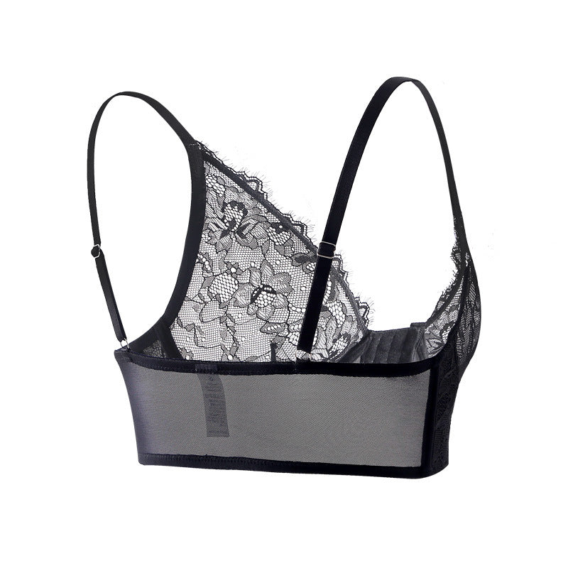 Women's Lace Front-Closure Push-Up Bra
