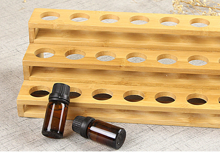 Essential Oil Bottle Display Rack Multi-grid Ladder Classification Storage Box