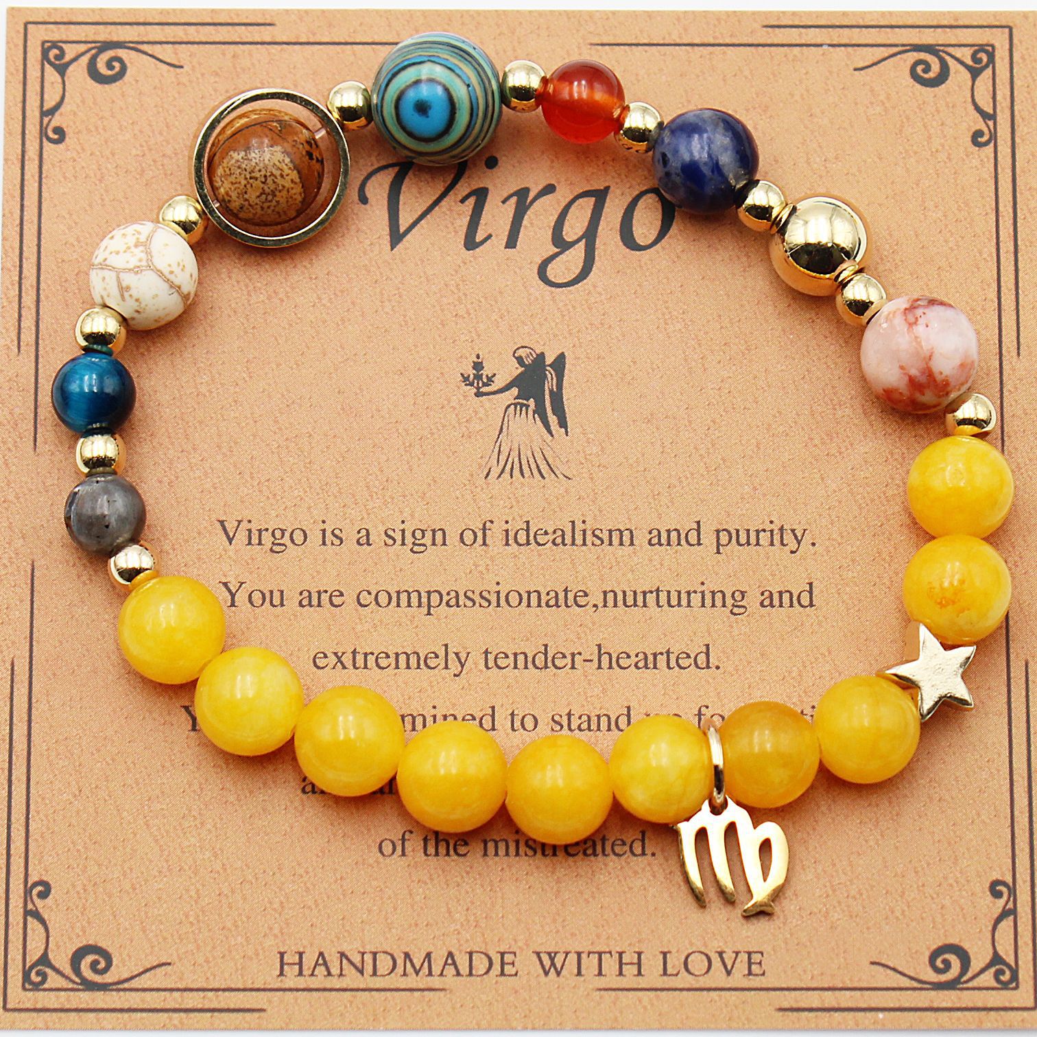 Eight Planets 12 Constellation Bracelet Morgan Stone Beaded Bracelet