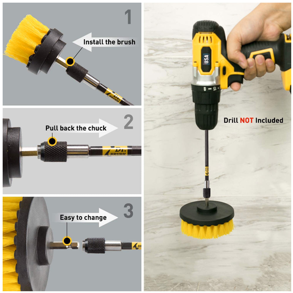 Household Electric Cleaning Brush, Electric Drill Brush, Carpet Cleaning Brush